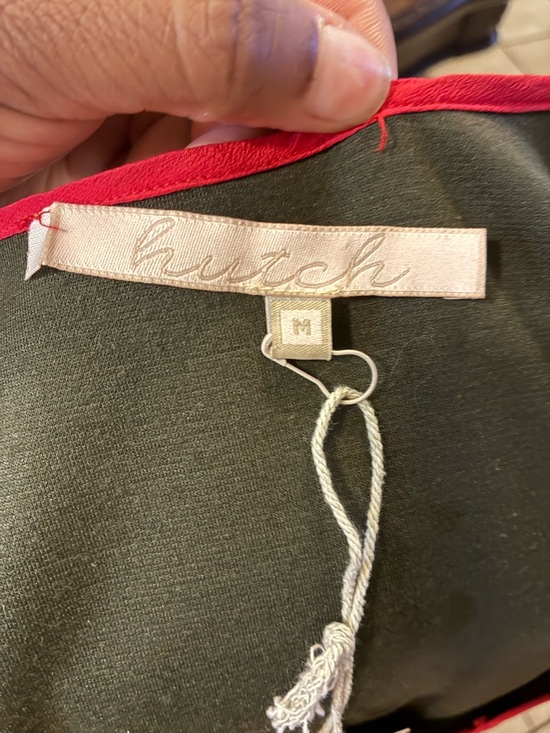 Hutch Red Overlay Top with Black Dress - Picture 6 of 6